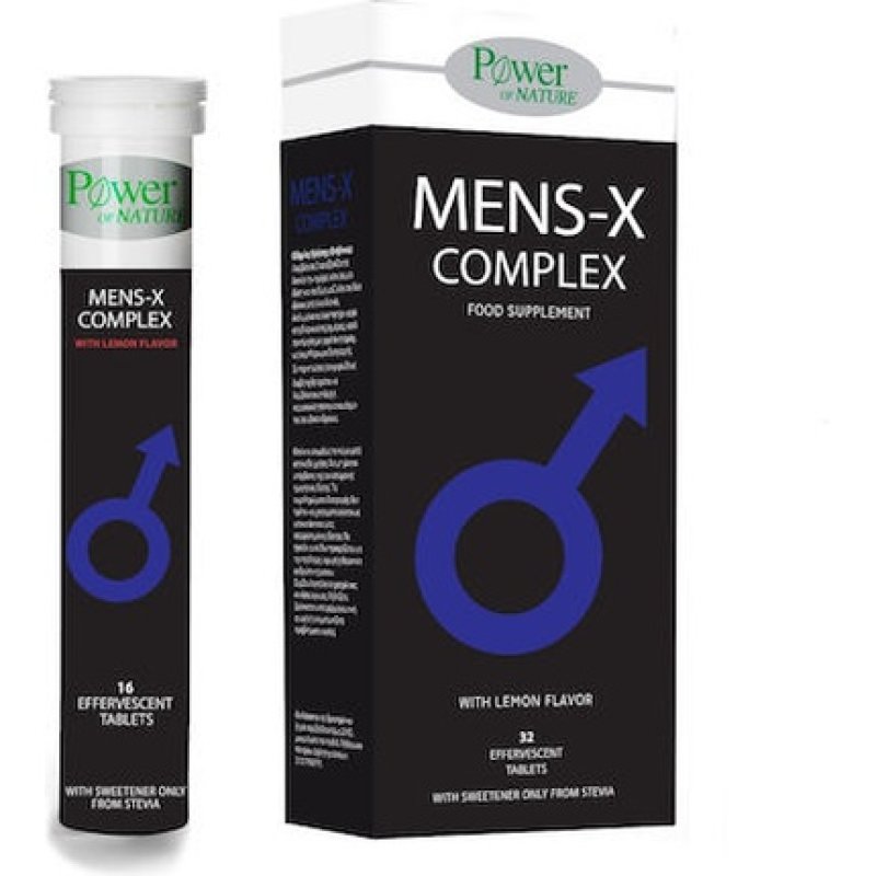 Power Health Men's X Complex Stevia Dietary Supplement For Erectile Function - 32 Effervescent Tablets