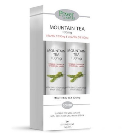Power Health Power Of Nature Mountain Tea 100mg Dietary Supplement For Endurance With Mountain Tea Extract 2x20