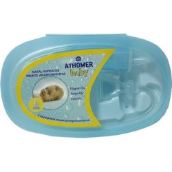 Pharma Q Athomer Baby Nasal Aspirator With 3 Reusable Nozzles