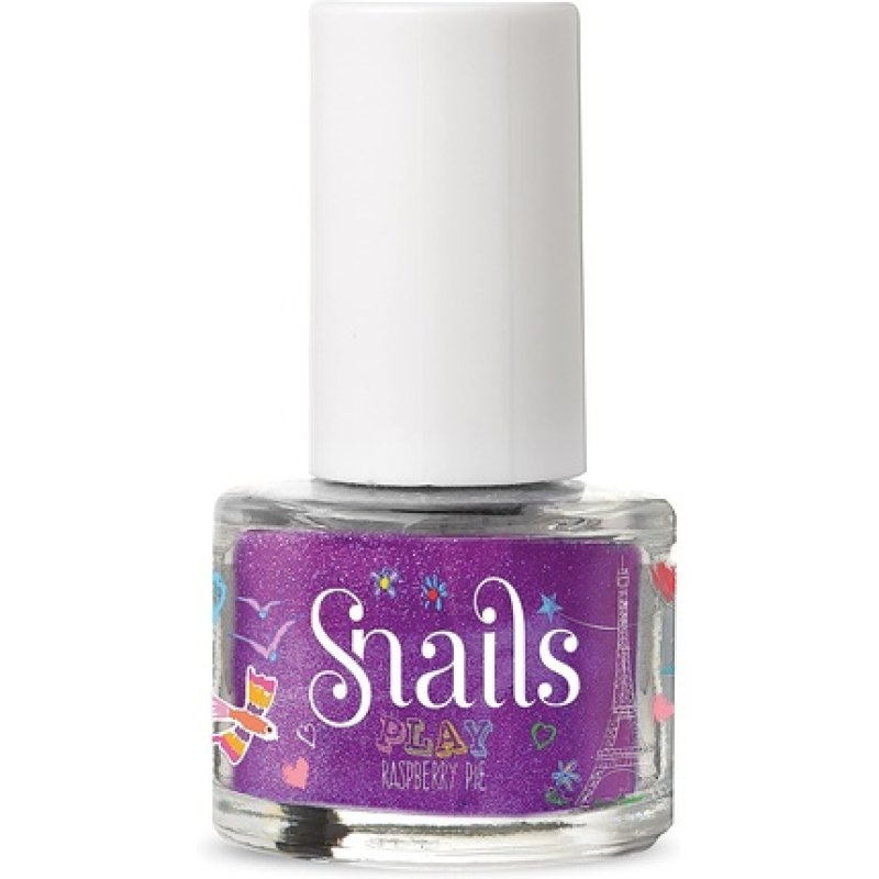 Snails Children's Nail Polish Mini Play Raspberry Pie Water-Based Washable Harmless Vegan