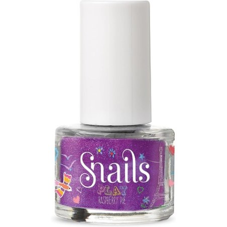 Snails Children's Nail Polish Mini Play Raspberry Pie Water-Based Washable Harmless Vegan