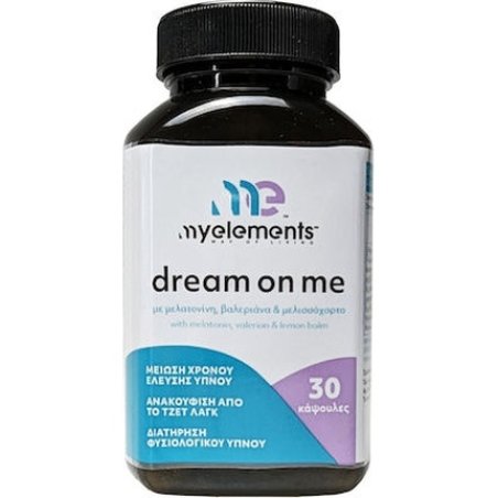 My Elements Dream On Me Dietary Supplement With Melatonin, Valerian, And Lemon Balm - 30 Capsules