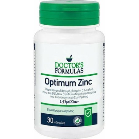 Doctor's Formulas Optimum Zinc Dietary Supplement With Zinc 30 Capsules