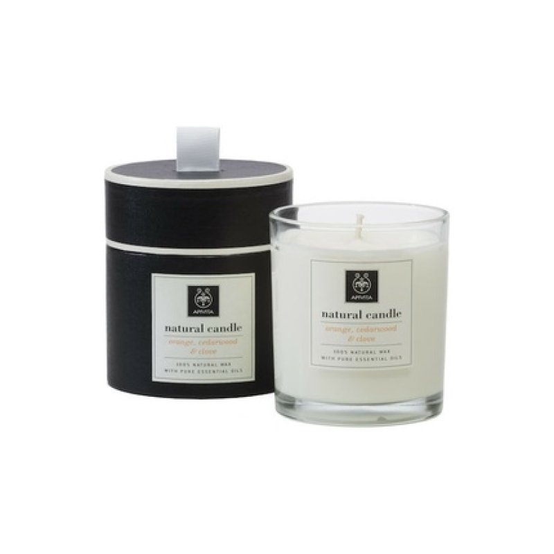 Apivita Natural Candle Orange Cedarwood Clove - 235 Grams