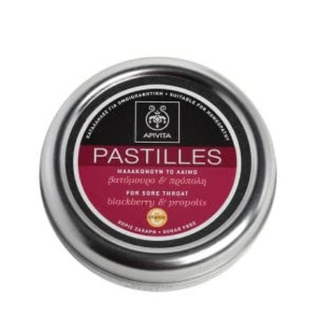 Apivita Pastilles with Blackberry & Propolis 45g
