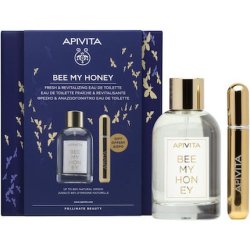 Apivita Set Bee My Honey Eau De Toilette 100ml With Gift Refillable Perfume Spray 8ml