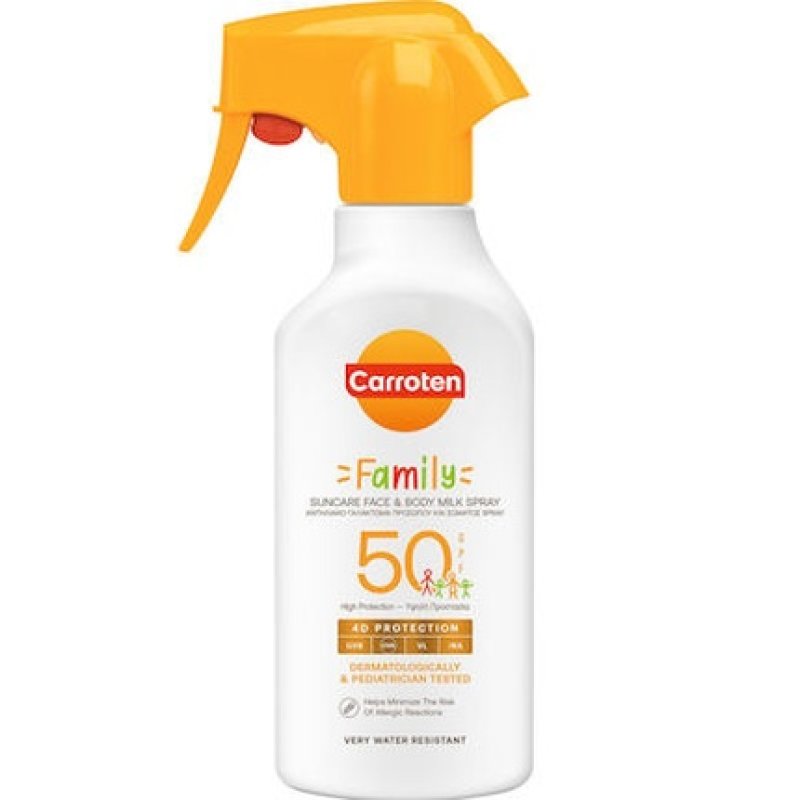 Carroten Family Trigger Spray Sunscreen Lotion For Family Spf 50 - 270ml