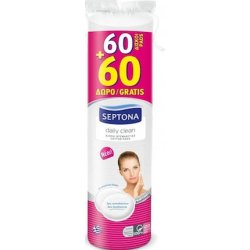 Septona Lady Care Make Up Remover Cotton Pads - 2 Packs Of 60 Cotton Pads
