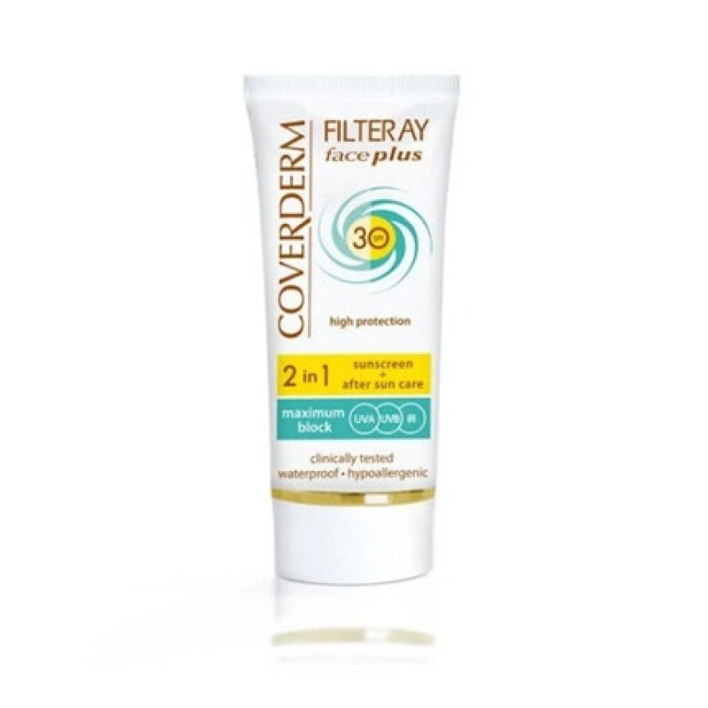 Coverderm Filteray Face Plus SPF30 Face Sunscreen for Dry/Sensitive Skin 50ml