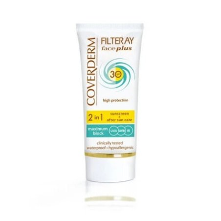 Coverderm Filteray Face Plus SPF30 Face Sunscreen for Dry/Sensitive Skin 50ml
