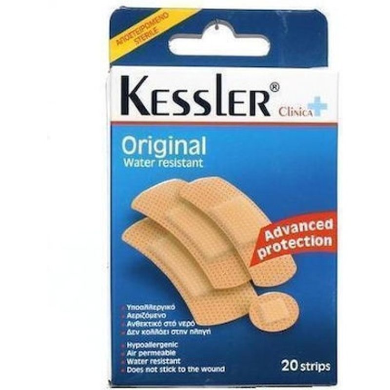 Kessler Waterproof And Sterile Adhesive Bandages Clinica Original 20 Pieces