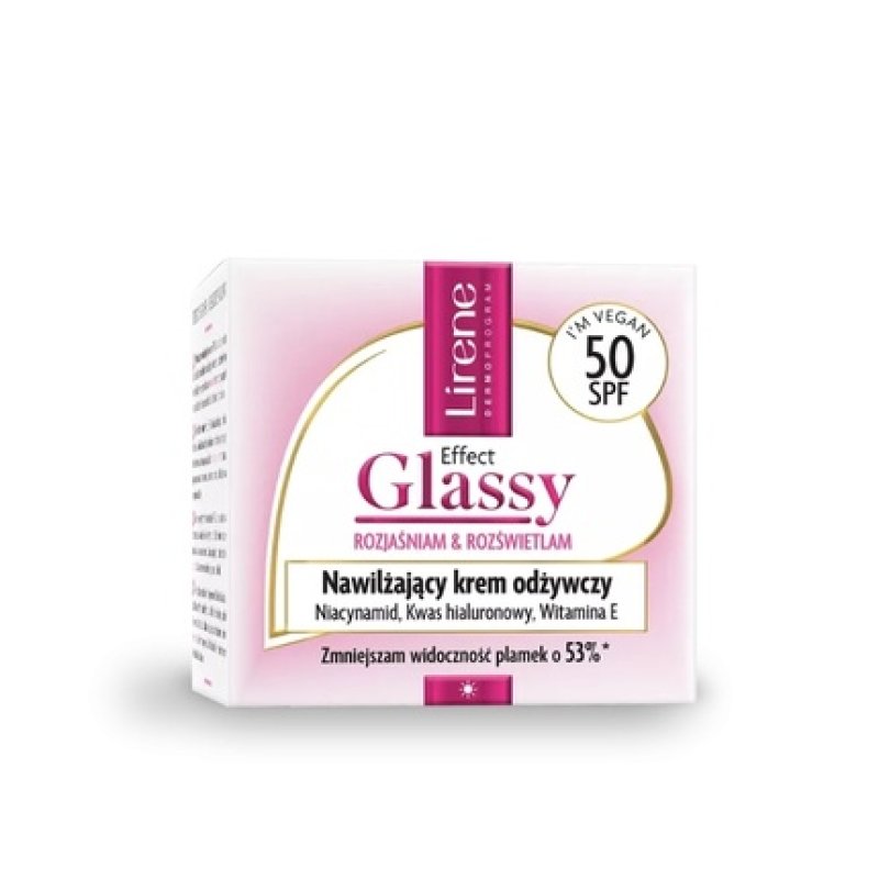 Lirene Effect Glassy Moisturizing Nourishing Cream Spf 50, 50 Ml