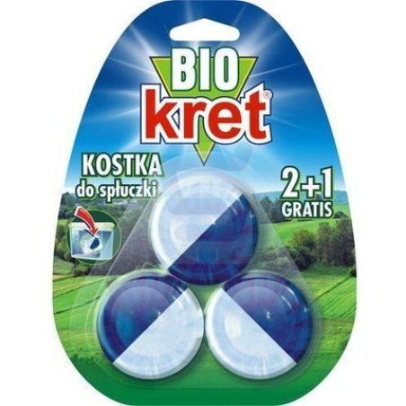 Kret Bio Flush Block with Enzymatic Activator 50g - Pack of 3
