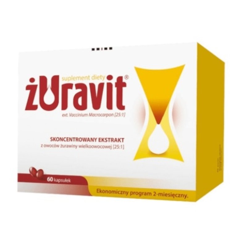 Zuravit Cranberry Extract - Supports Urinary Health - 60 Capsules