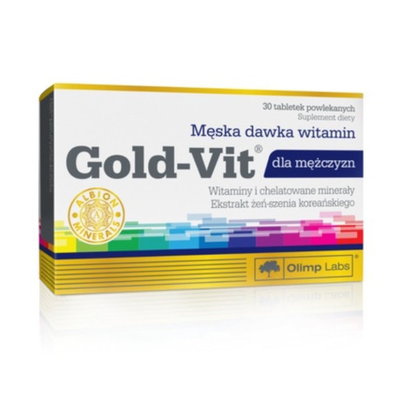 Olimp Gold-Vit for Men Vitamins and Chelated Minerals 30 Tablets