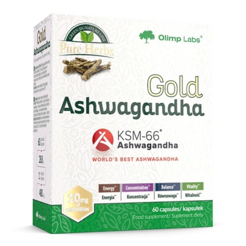 Olimp Labs Gold Ashwagandha Ksm Dietary Supplement 60 Capsules