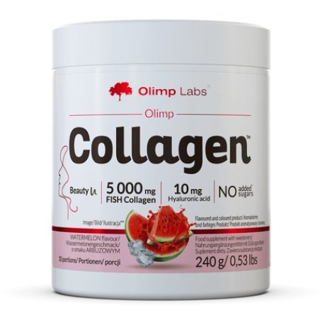 Olimp Labs Collagen 5000mg Fish Collagen Hydrolysate Dietary Supplement Watermelon 240g