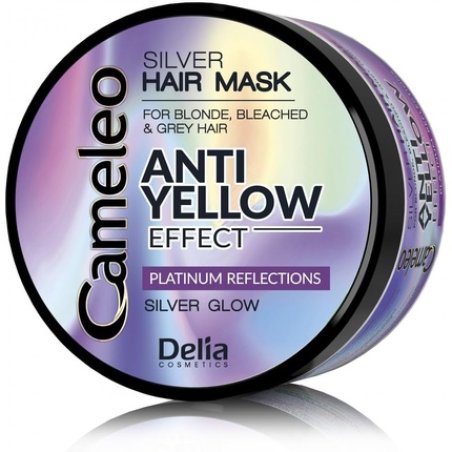 Cameleo Silver Toning Mask Purple Treatment & Colour Protect for Blonde, Grey, White Hair 200ml