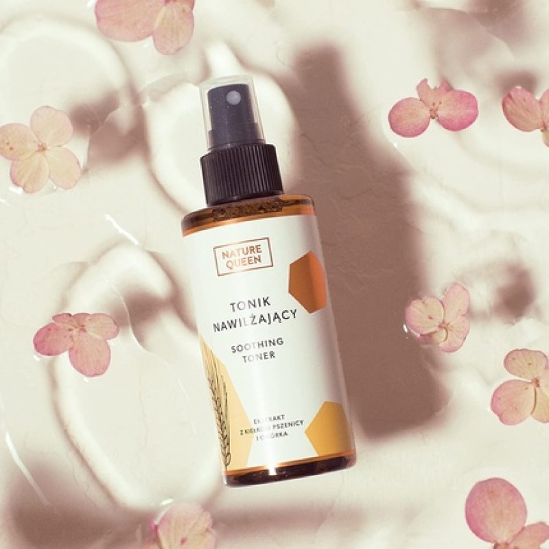 Nature Queen Face Toner Moisturizing Essence 150ml - pH Balancing and Intensively Hydrating Flower Water