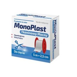 Monoplast Strong Fabric Adhesive 5m X 2.5cm - Long Term