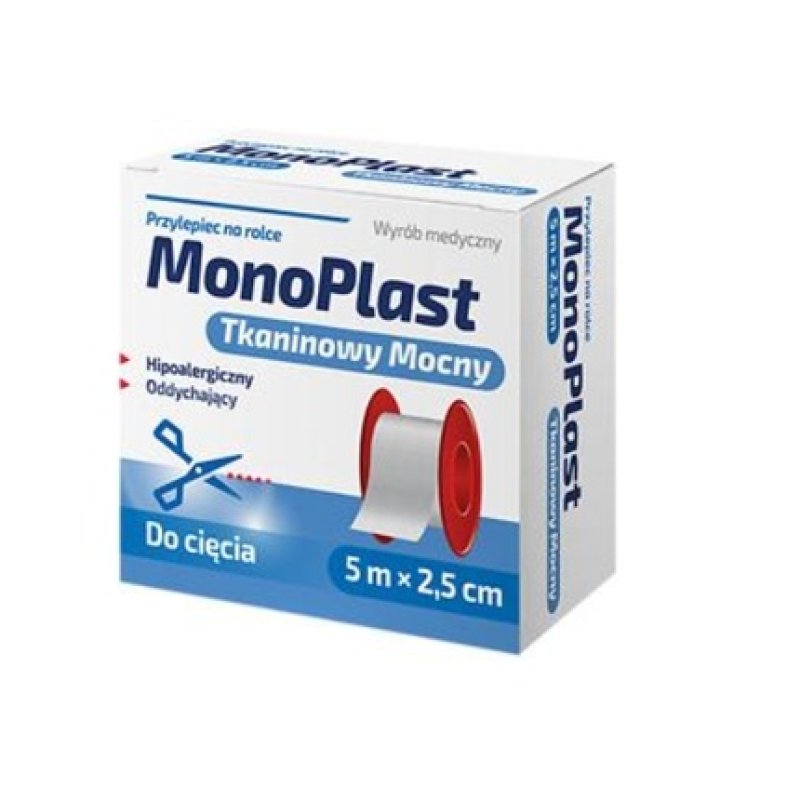 Monoplast Strong Fabric Adhesive 5m X 2.5cm - Long Term