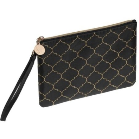 Auri Large Black Cosmetic Bag Envelope