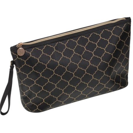 Auri Art Deco Expandable Long Cosmetic Bag