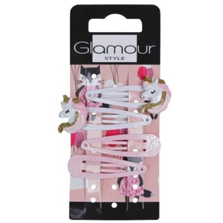 Kids Hair Clips Ponies 4 Pieces Glamour