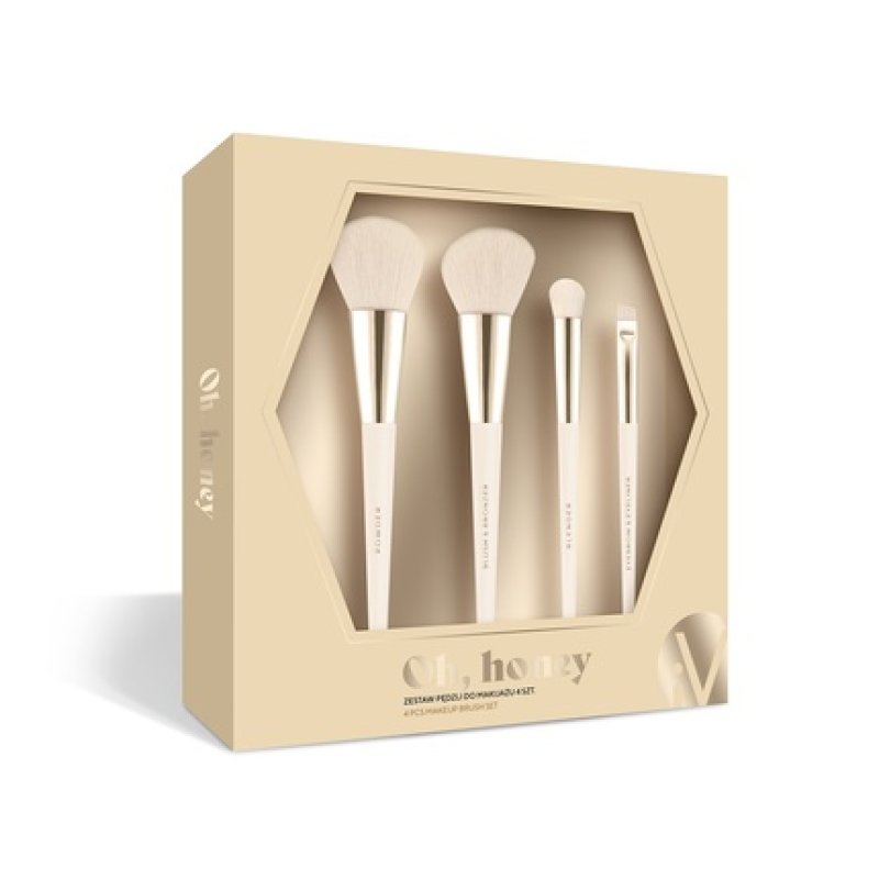 Oh Honey Makeup Brush Set 4 Pieces
