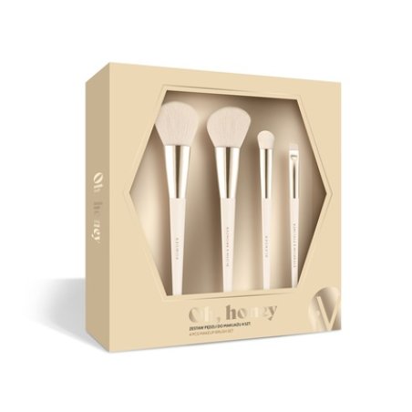 Oh Honey Makeup Brush Set 4 Pieces