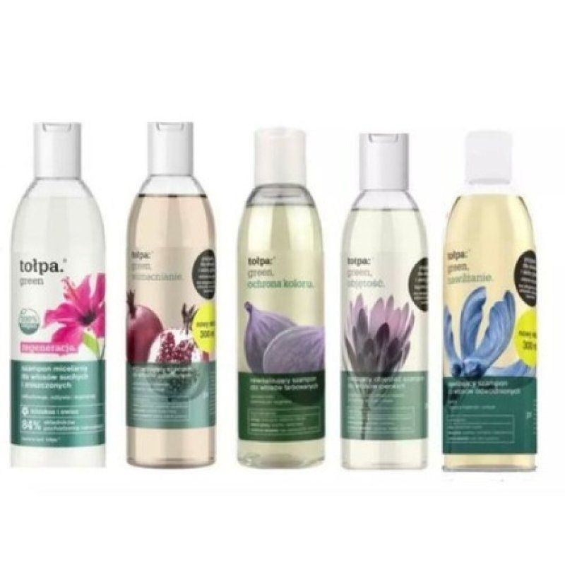 Tolpa Green Shampoo 300ml - Various Types to Choose From