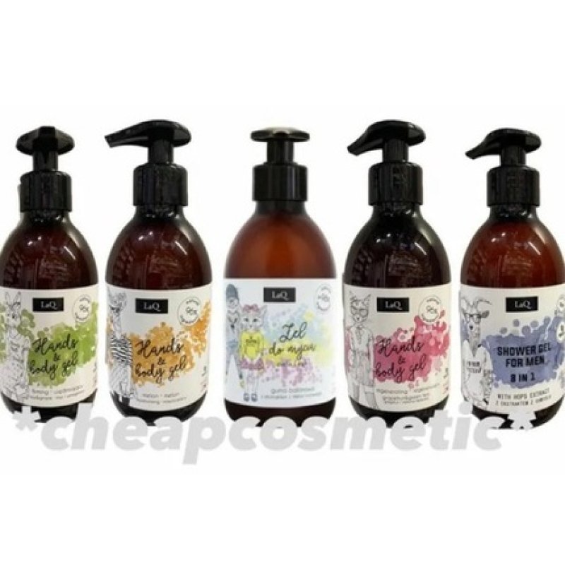 Laq Hand and Body Wash Gel for Children, Men, and Women 300ml