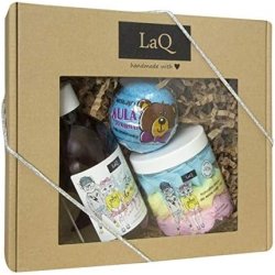 Laq_Set Guma Balonowa El Do Mycia Ciała 300ml Myj1ca Pianka Trzy Kolorowa