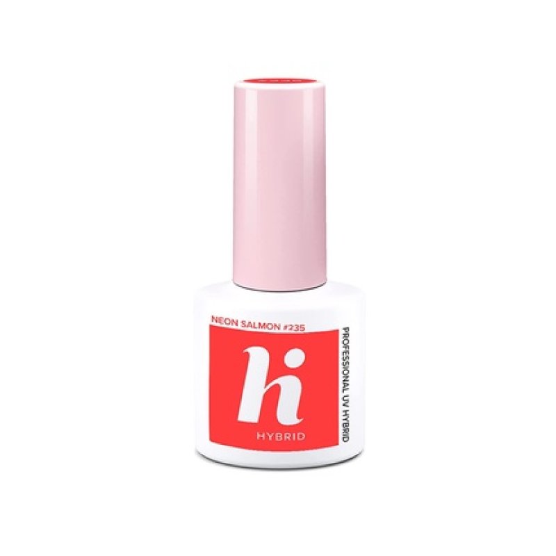 HI HYBRID 235 Nail Polish Neon Salmon 5ml