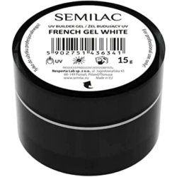 Semilac French White Nail Builder for Hard Strong Nails & Extend Gel
