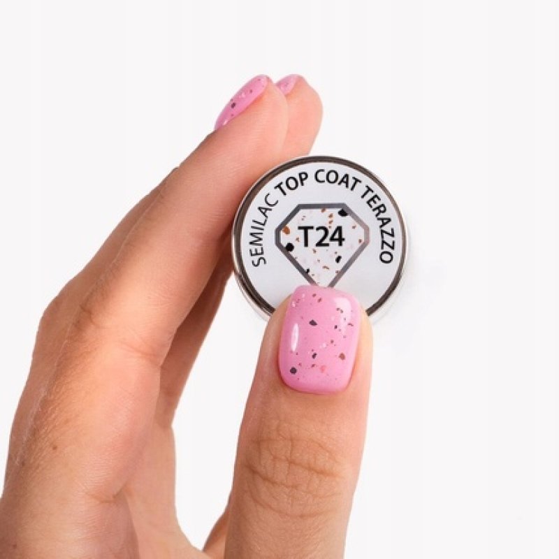T24 Semilac UV Nail Polish Top Terrazzo 7ml