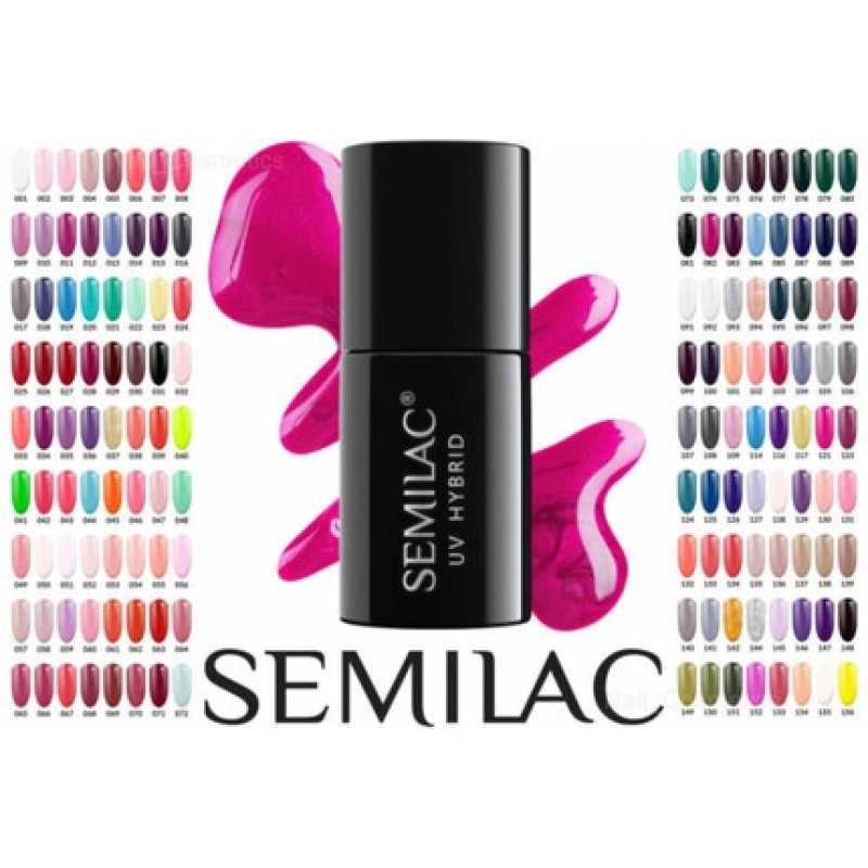 Uv Hybrid Semilac Gel UV/LED Nail Polish 7ml All New Colors 345 - 828