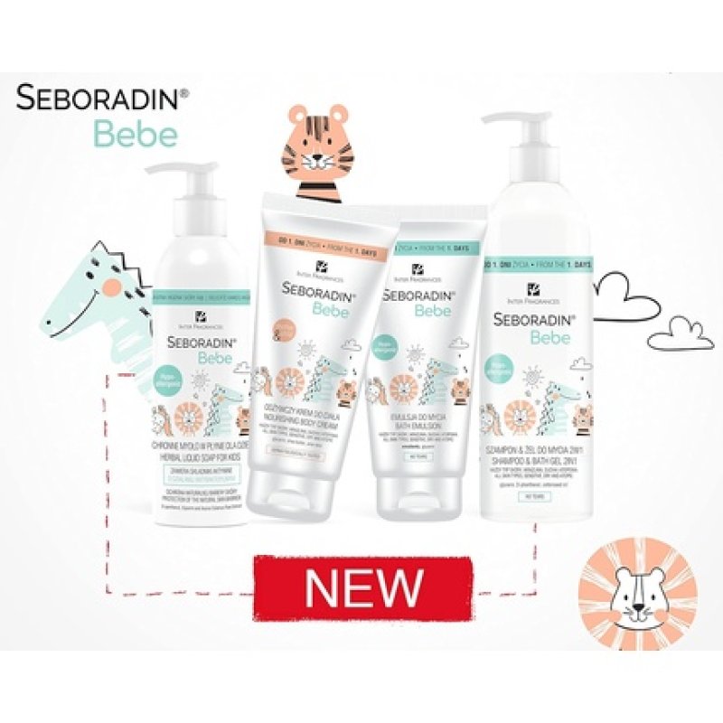 Seboradin Bebe 2-in-1 Shampoo & Washing Gel for Babies and Children