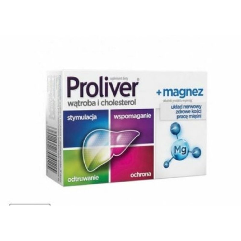 Proliver Magnesium 30 Tablets for Healthy Liver, Cholesterol, and Nervous System