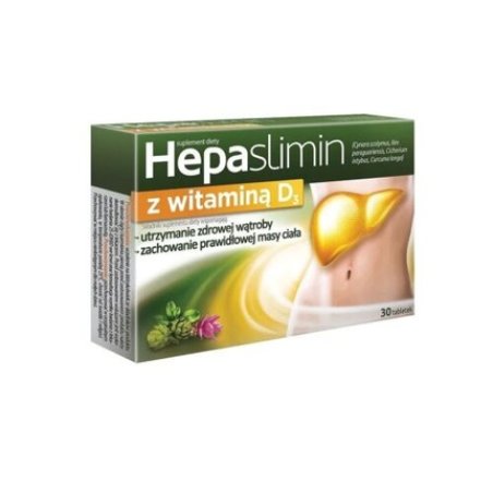 Hepaslimin with Vitamin D3 30 Tablets