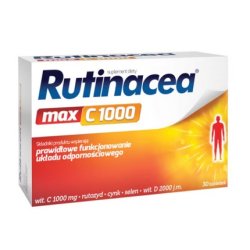Rutinacea Max 30 Tablets Immune System Vitamin C 1000mg Vitamin D 2000 Immunity