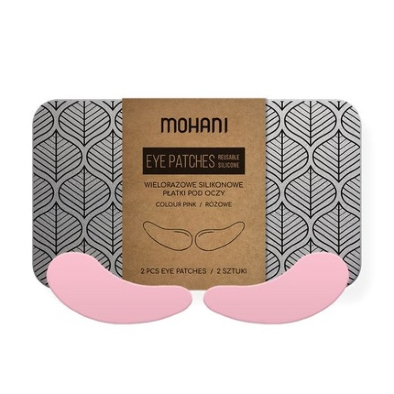 Mohani Reusable Silicone Eye Pads Pink 2 Pieces