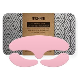Mohani Reusable Silicone Eye Pads And Forehead Mask Pink 2 Pieces