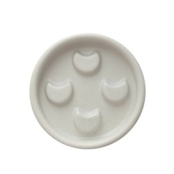 Mohani Lunula Ceramic Soap Dish Ecru