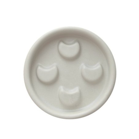 Mohani Lunula Ceramic Soap Dish Ecru