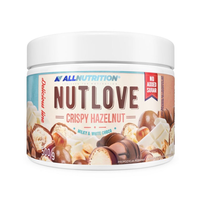 ALLNUTRITION NUTLOVE Crispy Hazelnut 500 g Pâte à tartiner