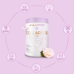 ALLDEYNN Collarose Fish Collagen Powder with Hyaluronic Acid and Biotin 300g Orange