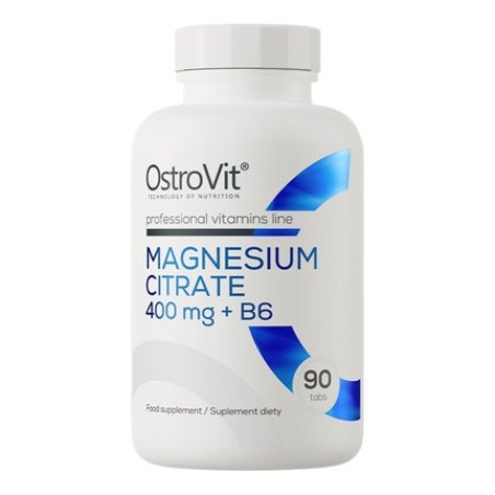 Ostrovit Magnesium Citrate 400 Mg Vitamin B6 Dietary Supplement 90 Tablets