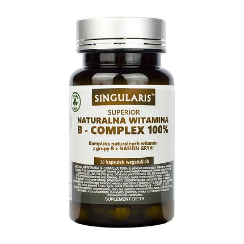 Singularis Superior Natural Vitamin B-Complex 100% - 30 Capsules