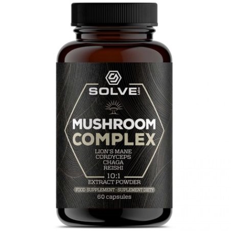 Solve Labs Mushroom Complex Dietary Supplement 60 Capsules